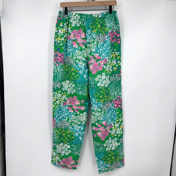 1980s pants floral vibrant vintage 80s Prestige slacks Pants woman’s size 14 - Picture 8 of 11